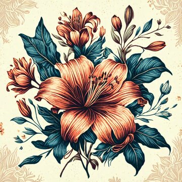 floral background with flowers
