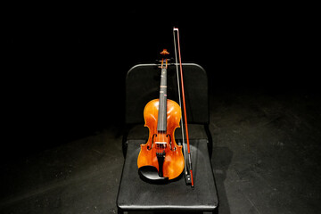 무대위 멋진 바이올린