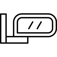 Side Mirror Icon