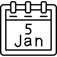 January 5 Icon