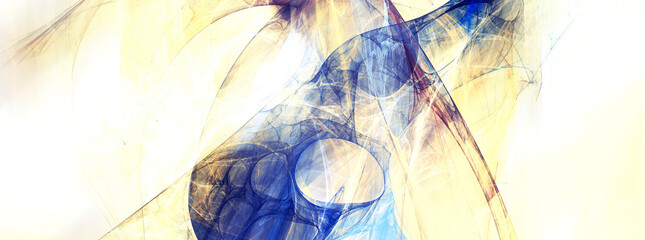 Abstract art future background. Modern light futuristic banner. Fractal artwork for creative graphic design