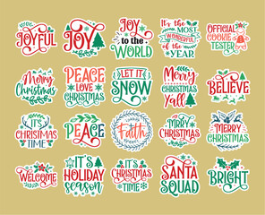 Christmas Cute Sublimation Stickers