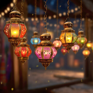 Traditional lantern or akash kandil for diwali festival.