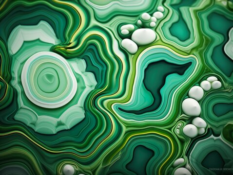 Malachite green mineral gemstone texture, malachite abstract background