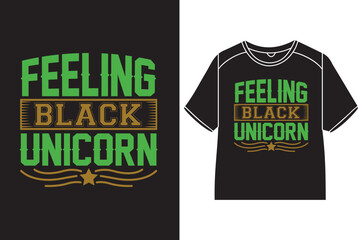 Feeling black unicorn Black History Month Gift For Teacher, Black Education Shirt, Black Teacher Gift, Black History Month T-shirt, Famous Black History Shirt