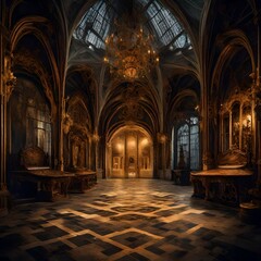 Fototapeta premium interior of the cathedral of the holy sepulchre