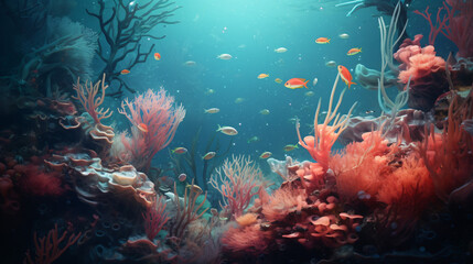 Fototapeta na wymiar Coral under the sea