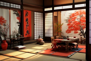 Foto op Plexiglas Japanese style room decoration architecture for a family room © Yoshimura