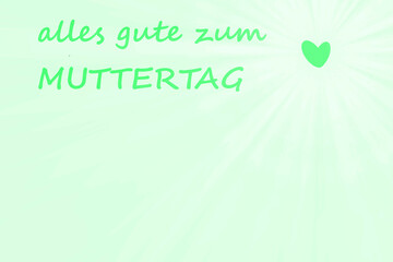 alles gute zum muttertag karte