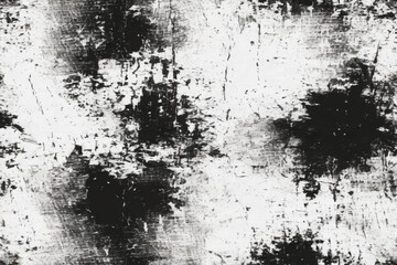 Obraz na płótnie Canvas monochrome abstract distressed overlay grunge texture on a white background
