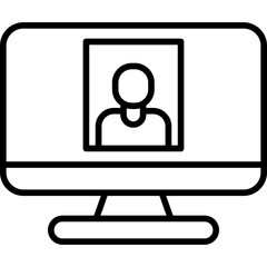 Fototapeta premium Online Game Icon