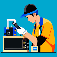 worker with a hammer