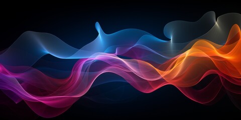 Abstract colorful wave background, abstract blue wave background, abstract background with smoke...