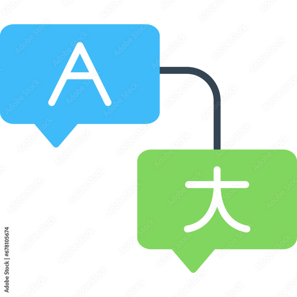 Sticker translation icon