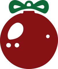 Christmas jingle bells and ornaments transparent background 