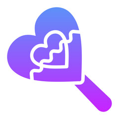 Heart Lollipop Icon