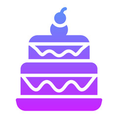 Two Layered Cake Icon