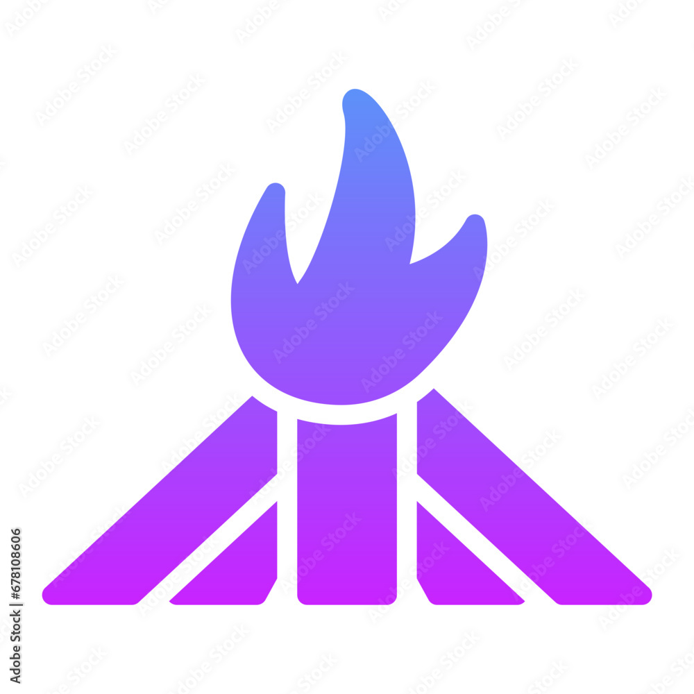 Canvas Prints bonfire icon