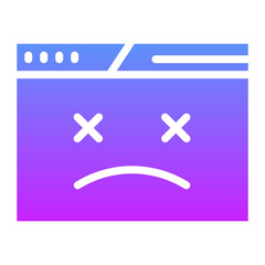 Obraz premium Website Dead Icon