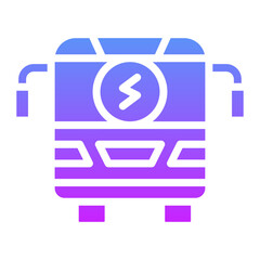 Electric Bus Icon