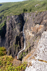 Fototapeta na wymiar Måbødalen a narrow valley in Eidfjord Municipality in Vestland county, Norway