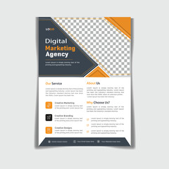 flyer. newest trendy creative corporate multipurpose minimal official business advertising magazine poster flyer with creative corporate trendy geometric shape template print design