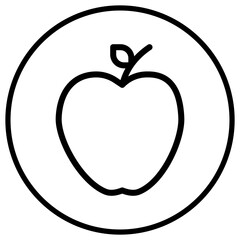 Apple Vector Icon Design Illustration