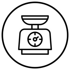 Weight scale Vector Icon Design Illustration