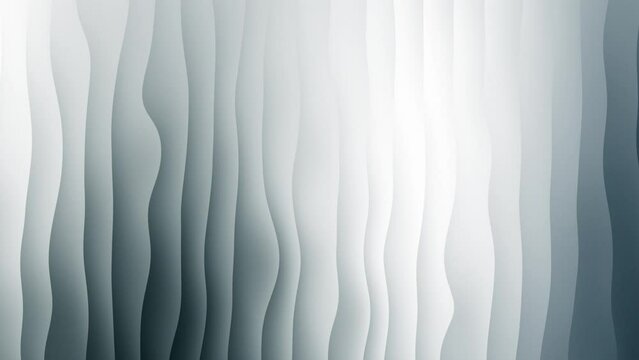 White with dark blue gradient background, vertical waves moving from right to left. 4K abstract animation