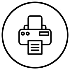 Printer Vector Icon Design Illustration