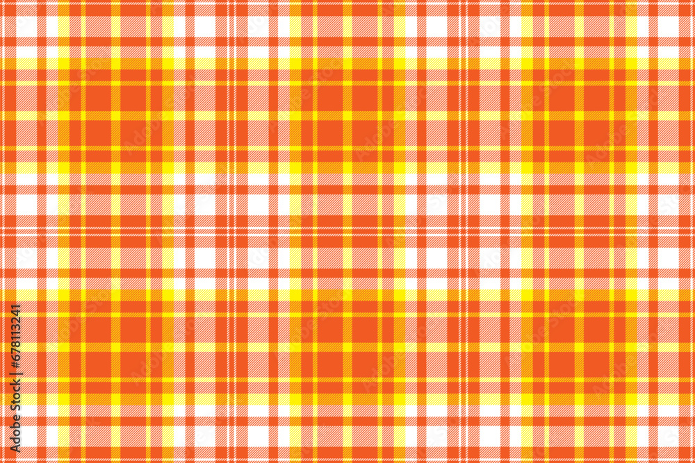 Aufkleber plaid pattern seamless. check fabric texture. stripe square background. vector textile design.