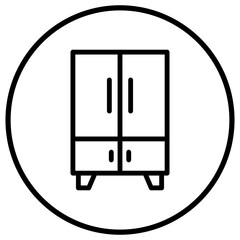 Cupboard Vector Icon Design Illustration