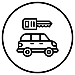 Key Vector Icon Design Illustration