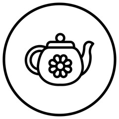 Teapot Vector Icon Design Illustration