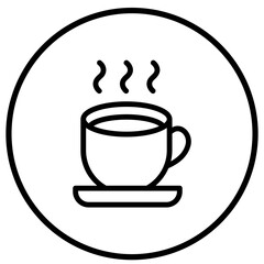 Tea Cup Vector Icon Design Illustration