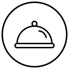 Obraz premium Cloche Vector Icon Design Illustration