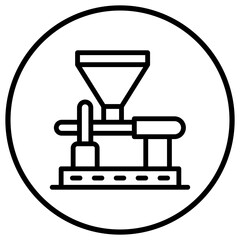 Coffee Mill Vector Icon Design Illustration