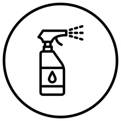 Spray Bottle Vector Icon Design Illustration