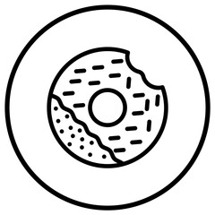 Donut Vector Icon Design Illustration