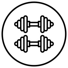 Barbell Vector Icon Design Illustration