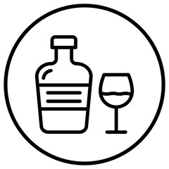 Cognac Vector Icon Design Illustration