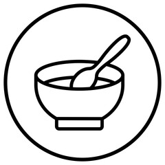 Soup Vector Icon Design Illustration