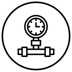 Manometer Vector Icon Design Illustration