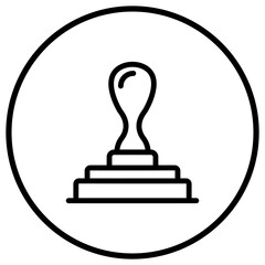 Rubber Stamp Vector Icon Design Illustration
