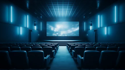 Fotobehang leeres kino mit kinosaal  © JPbodyparts