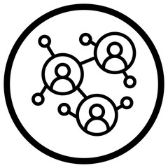 Business Network Vector Icon Design Illustration