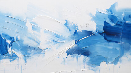 Blue paint strokes