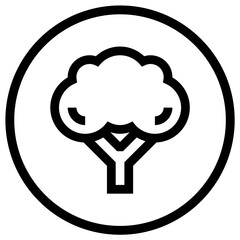Broccoli Vector Icon Design Illustration