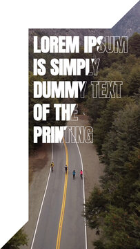 Abstract Vertical Text Animation for Social Media Stories