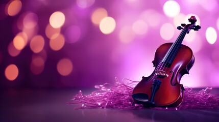 Violin with Bokeh Effects